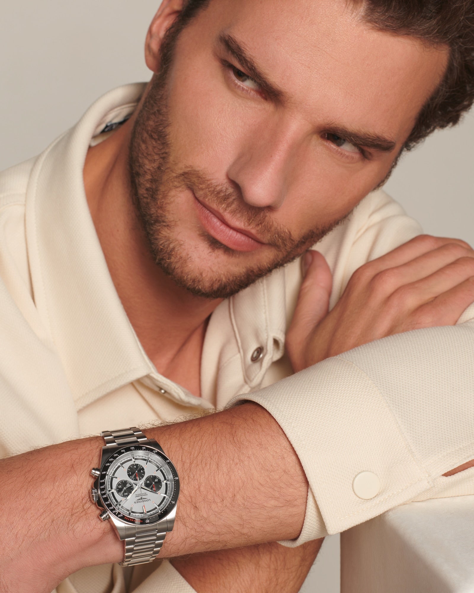 Longines Conquest Automatic Chronograph Panda Dial