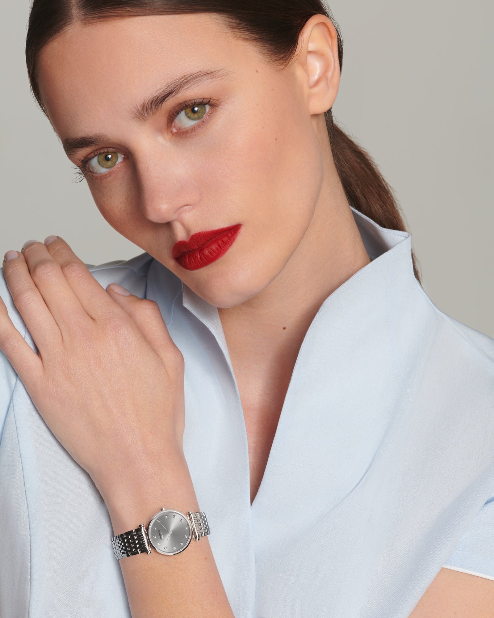 Longines La Grande Classique Grey Dial Ladies Watch