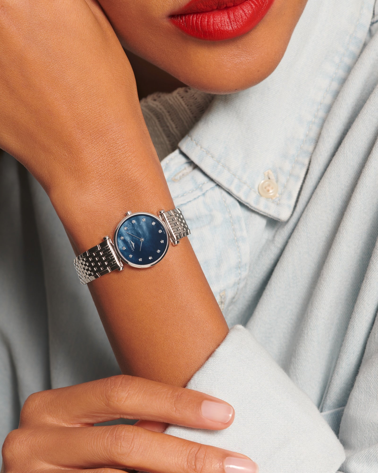 Longines La Grande Classique Blue Mother-of-Pearl Watch