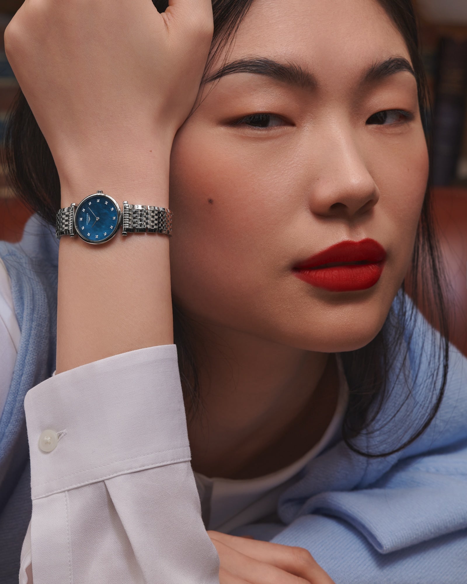 Longines La Grande Classique Blue Mother-of-Pearl Watch