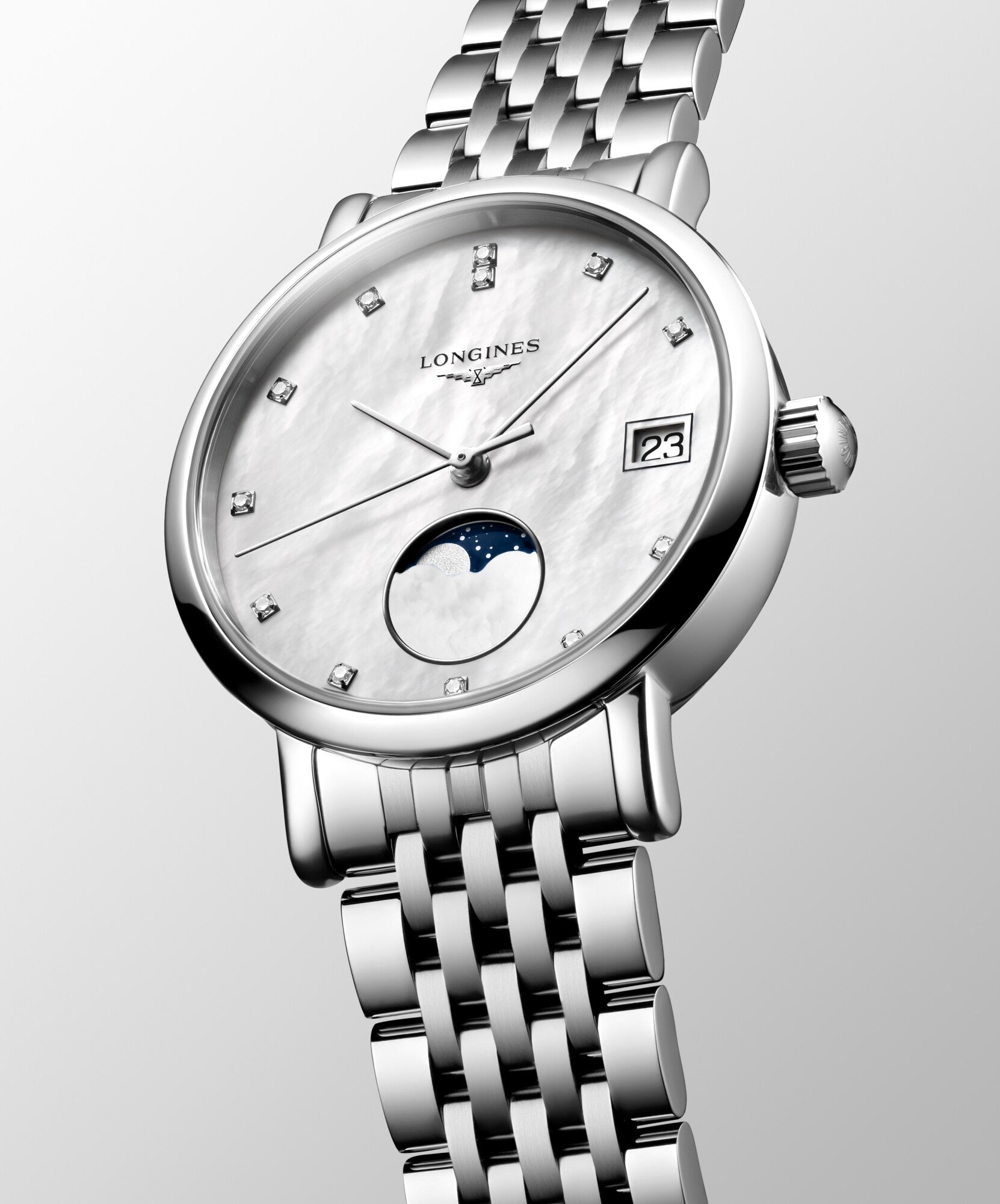 Longines Elegant Collection Moonphase Ladies Watch