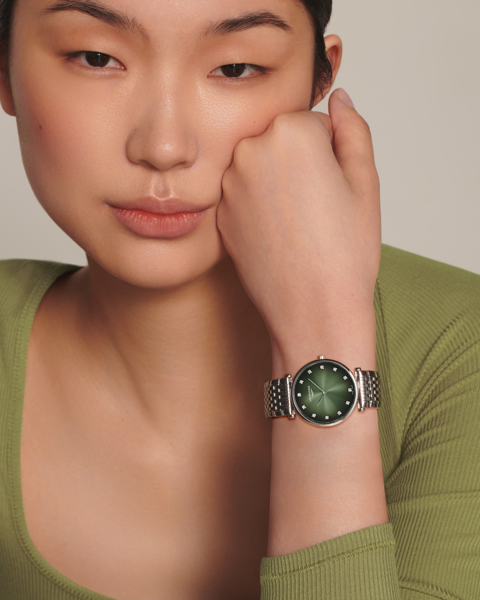 Longines La Grande Classique Ladies Green Dial Watch