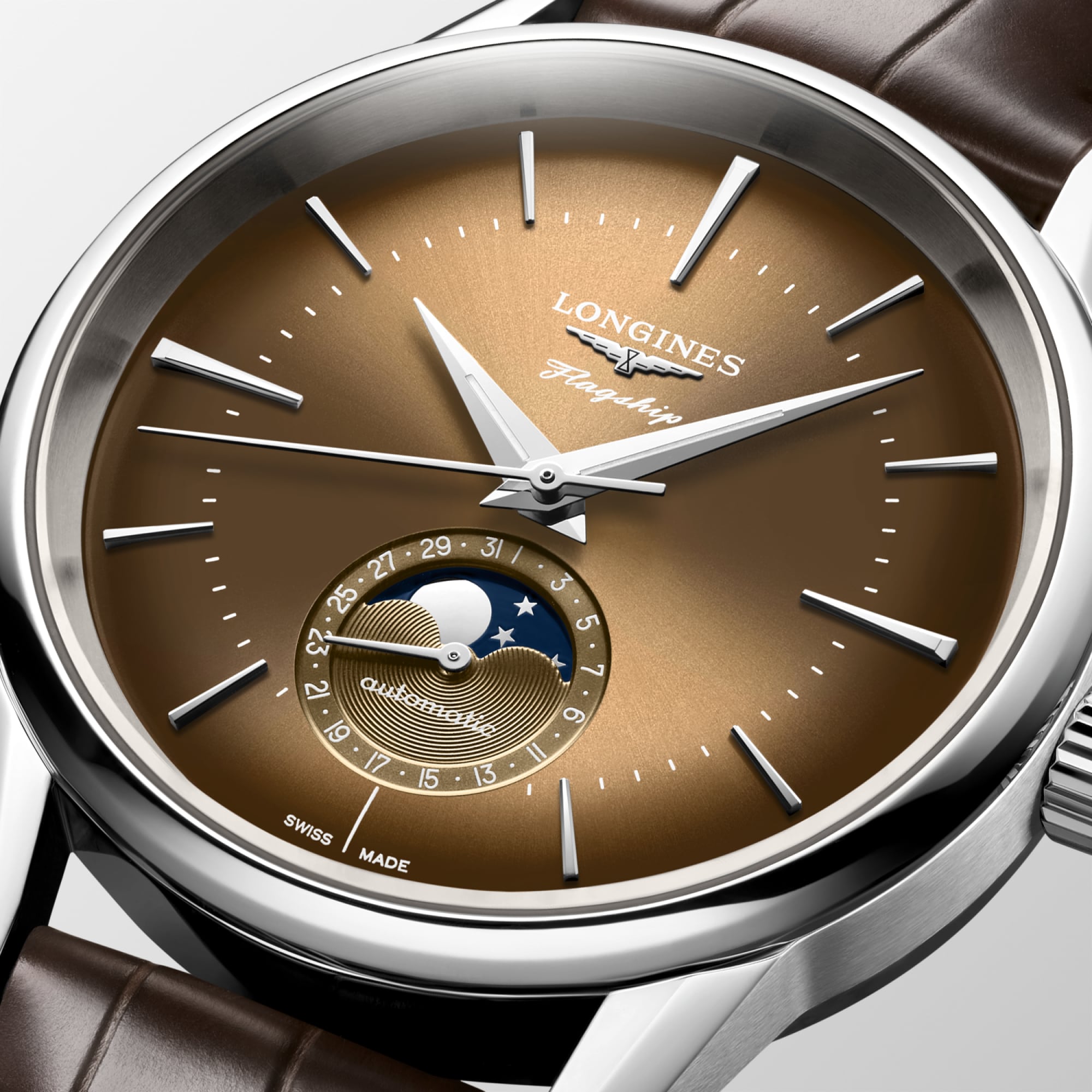 Longines Flagship Heritage Moonphase Automatic Watch