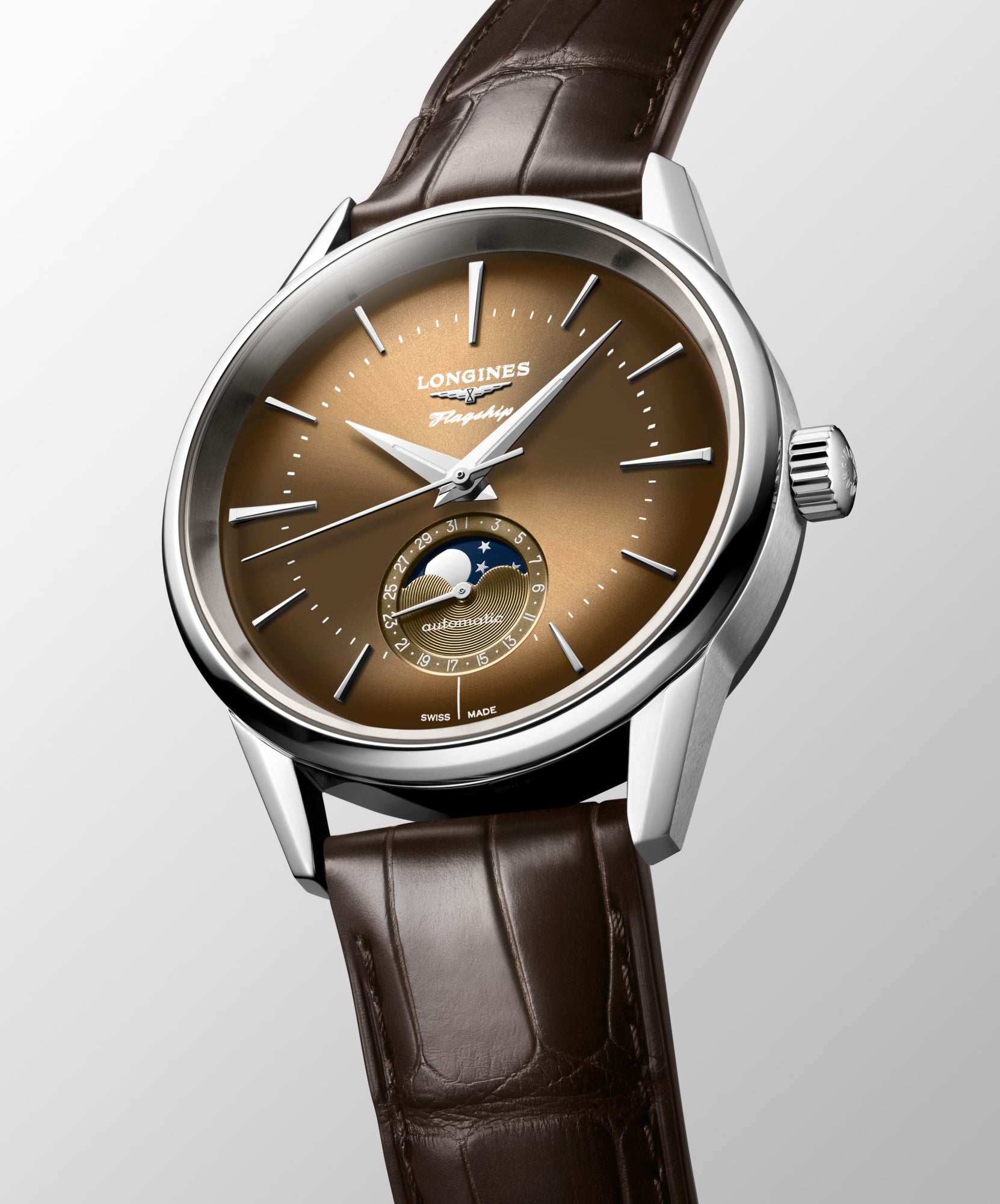 Longines Flagship Heritage Moonphase Automatic Watch