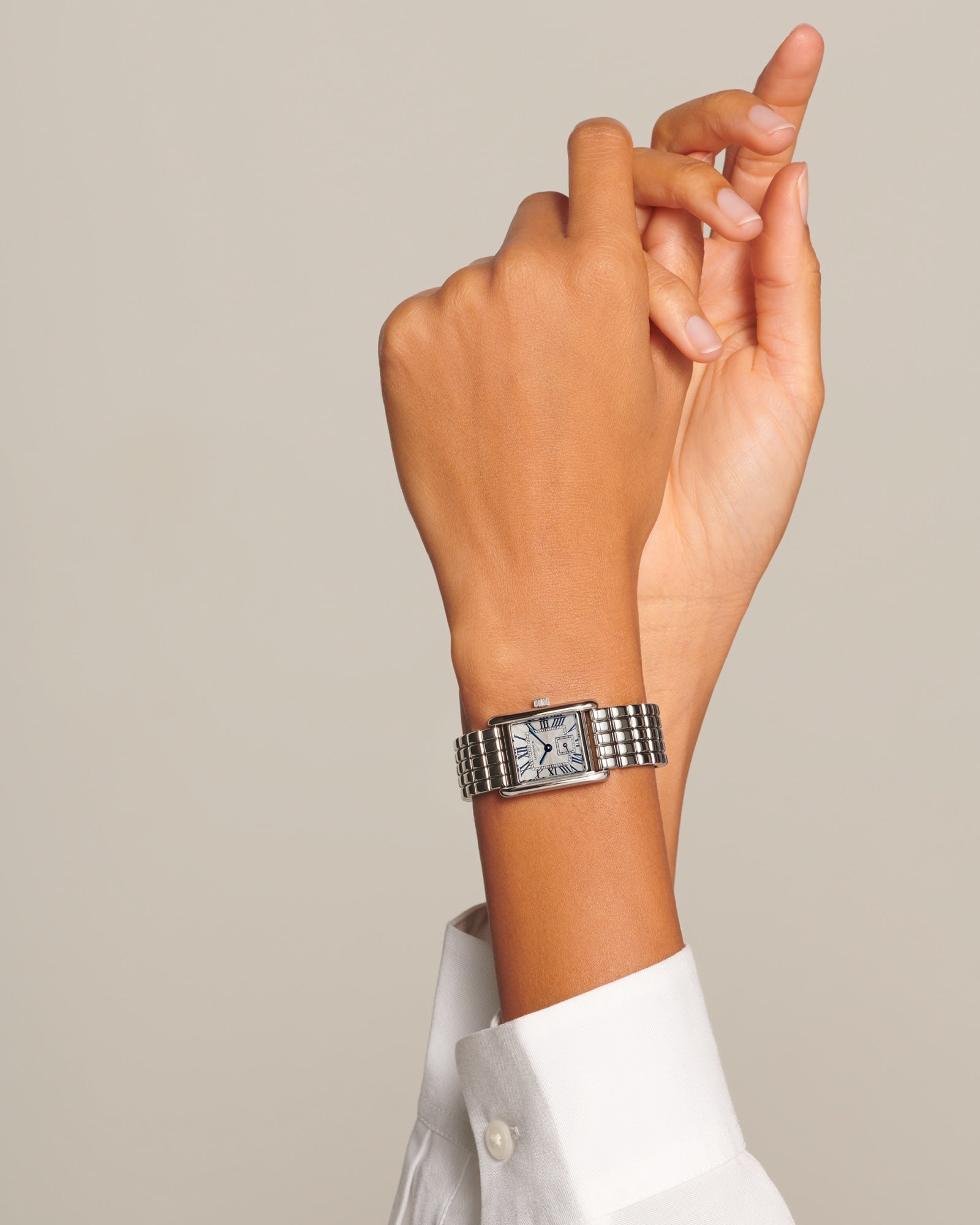 Longines Mini DolceVita Silver Flinqué Ladies Watch