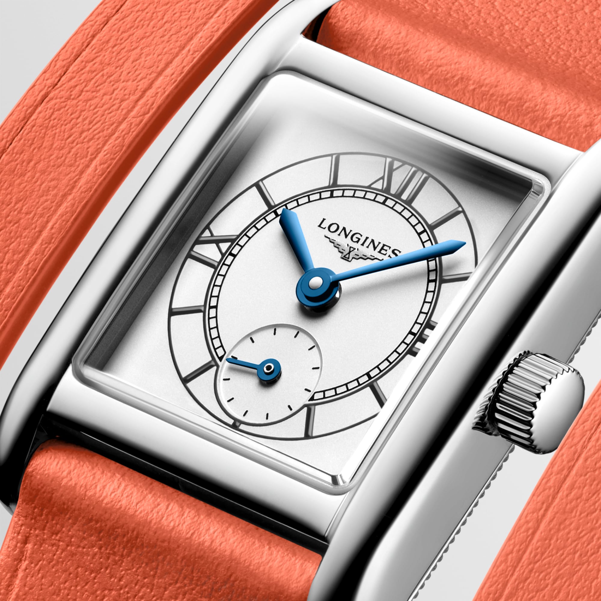 Longines Mini DolceVita Ladies Watch in Orange