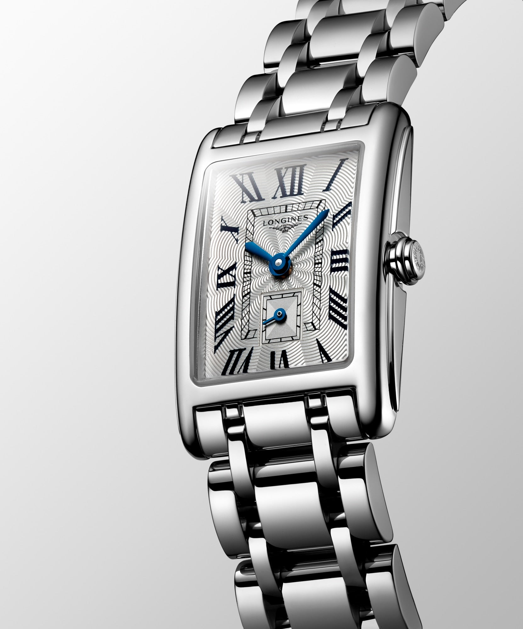 Longines DolceVita Ladies Rectangular Stainless Steel Watch