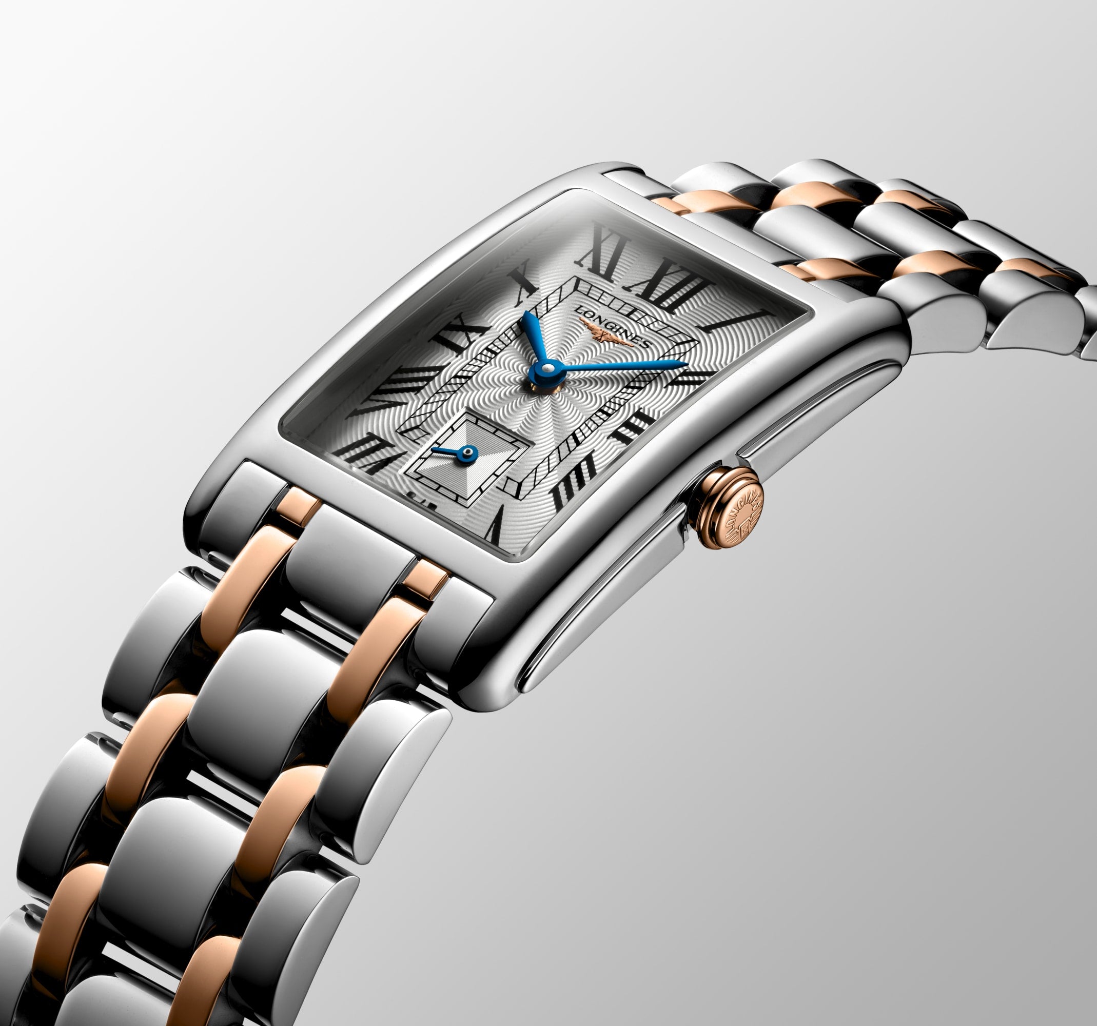 Longines DolceVita Ladies Two-Tone Rectangular Watch