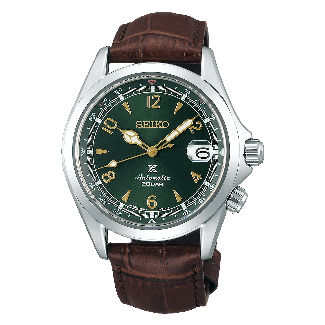 Seiko Prospex Alpinist Watch - Automatic - Green And Gold - 39.5mm - SPB121J1