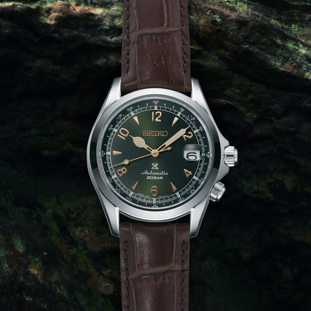 Seiko Prospex Alpinist Watch - Automatic - Green And Gold - 39.5mm - SPB121J1