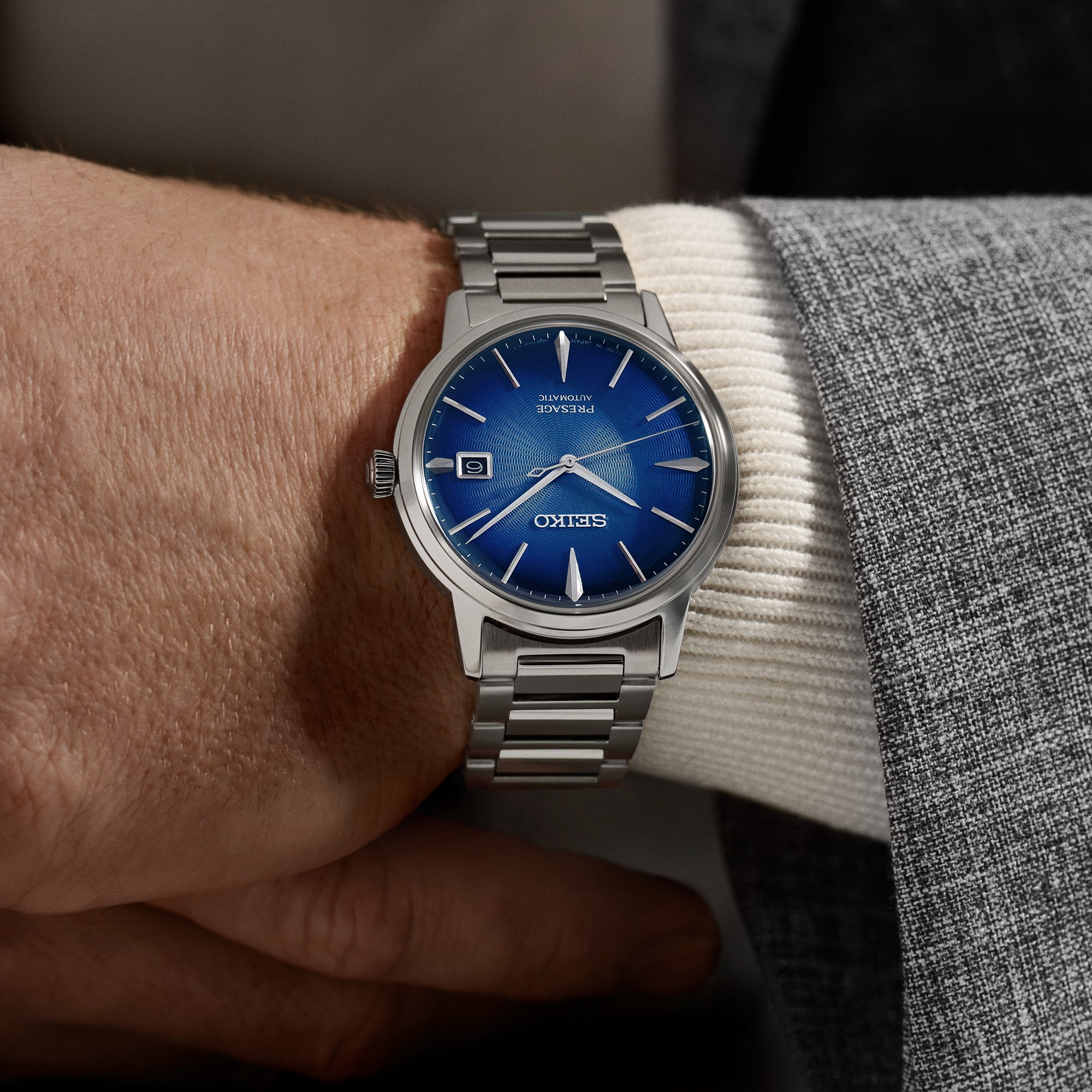 Seiko Presage Cocktail Time The Aviation Blue Watch