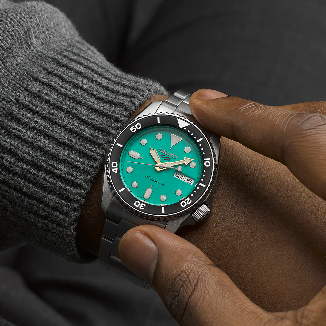 Seiko 5 Sports SKX Midi Teal Automatic Watch
