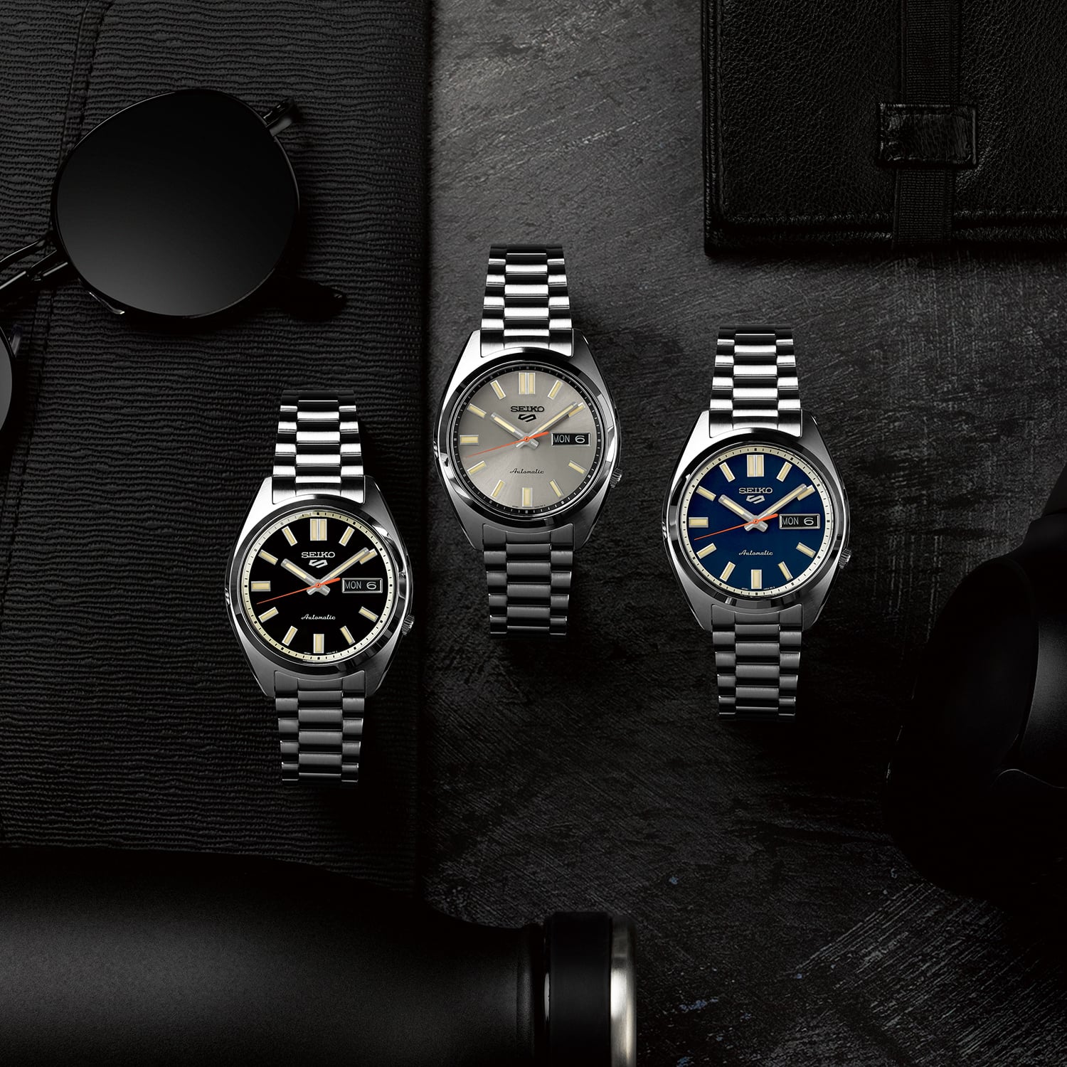 Seiko 5 Sports SNXS Rinse Blue Automatic Watch