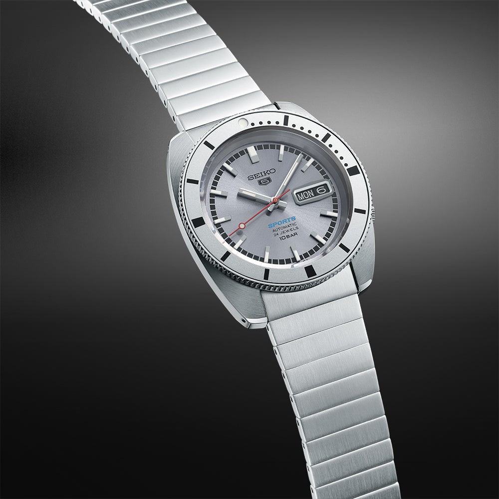 Seiko 5 Sports Ash Blue 1968 Recreation