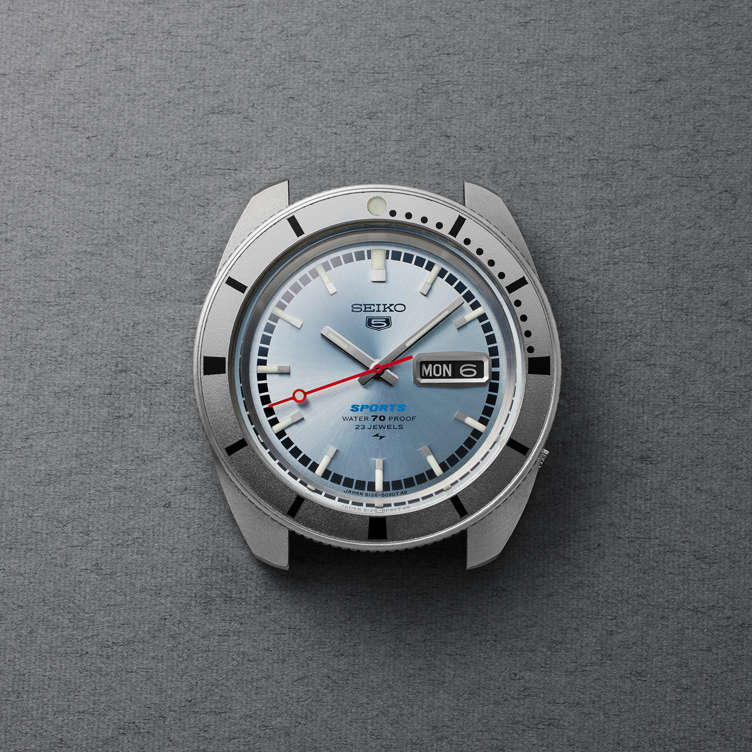 Seiko 5 Sports Ash Blue 1968 Recreation