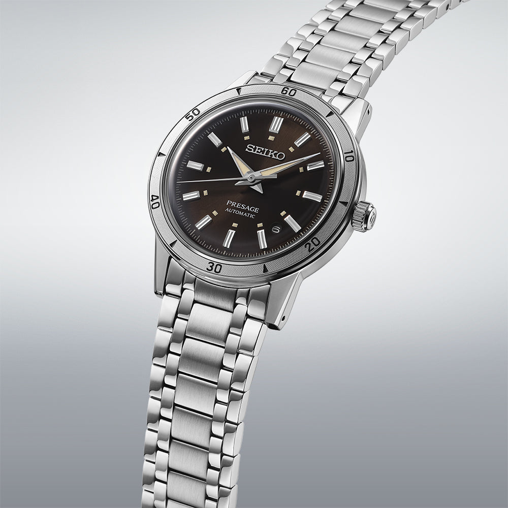 Seiko Presage Style 60s Brown Dial Automatic Watch