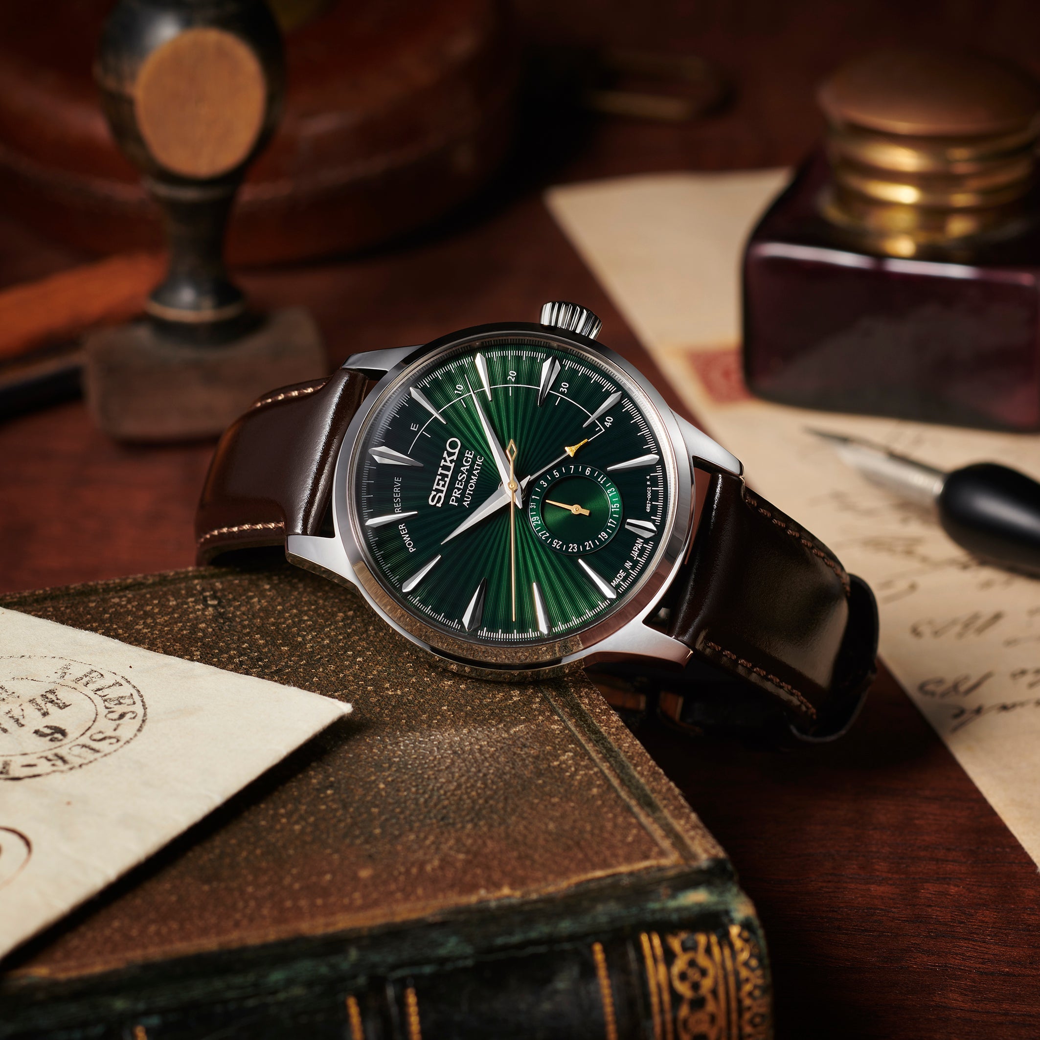 Seiko Presage Midnight Mockingbird Cocktail Time