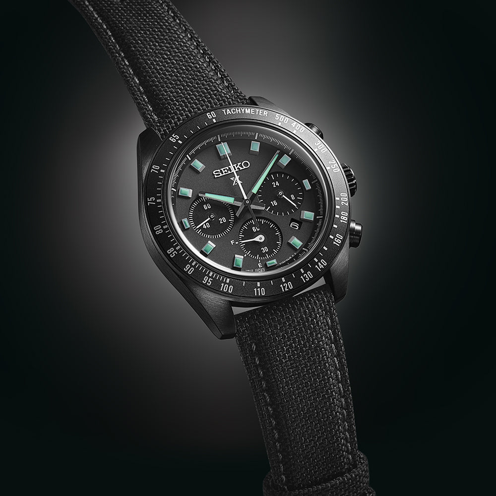 Seiko Prospex Black Series Night Vision Solar Speedtimer