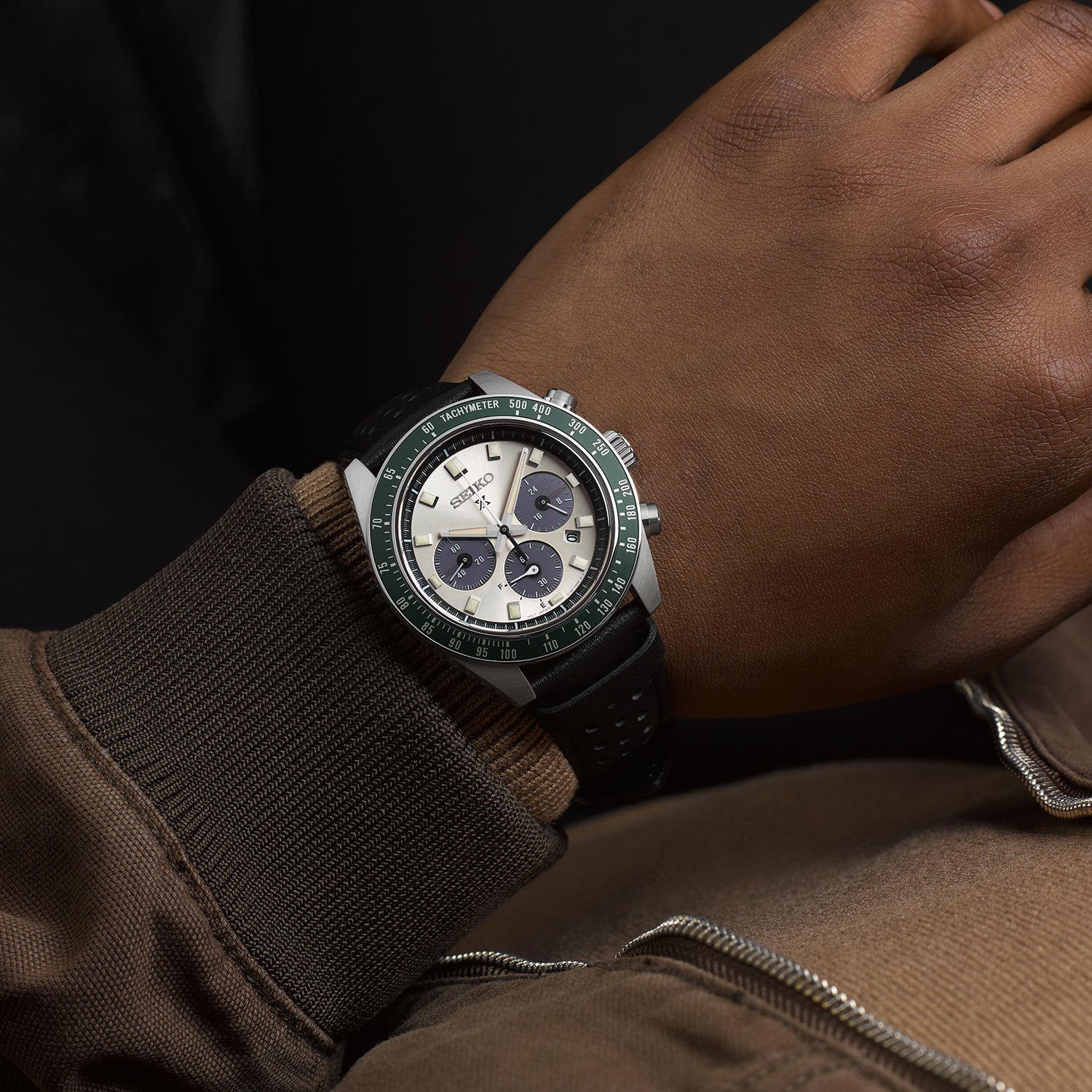 Seiko Prospex Speedtimer Solar Chronograph Cream Dial