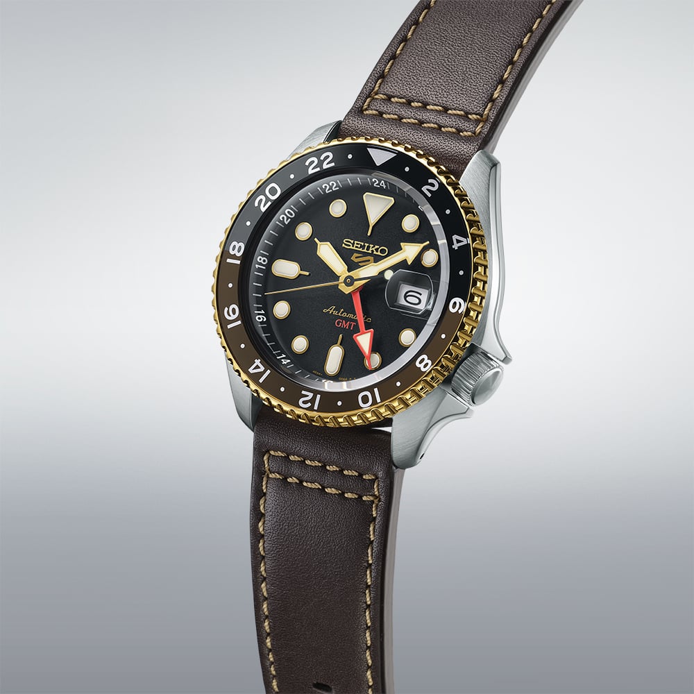 Seiko 5 Sports SKX GMT Mocha Dial Watch