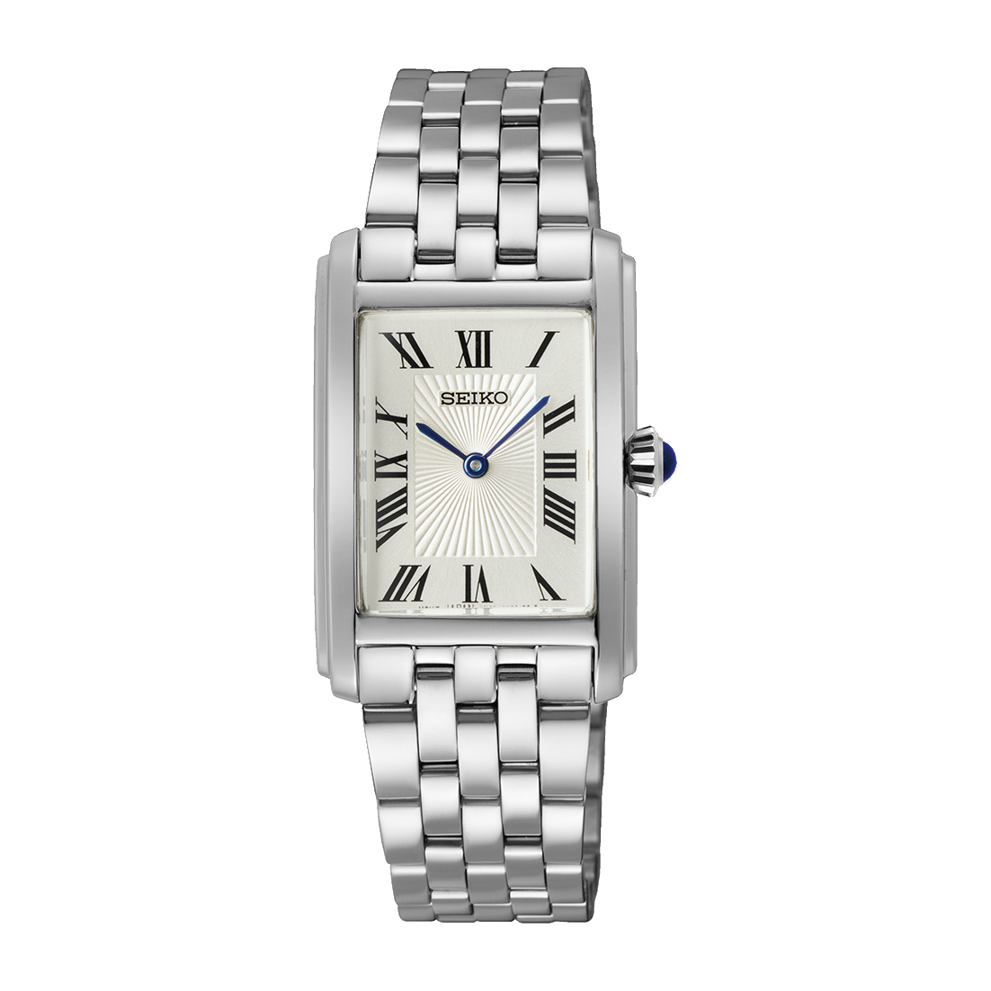 Seiko Quartz Ladies Gold Tone Rectangular Classic Watch SWR083P1