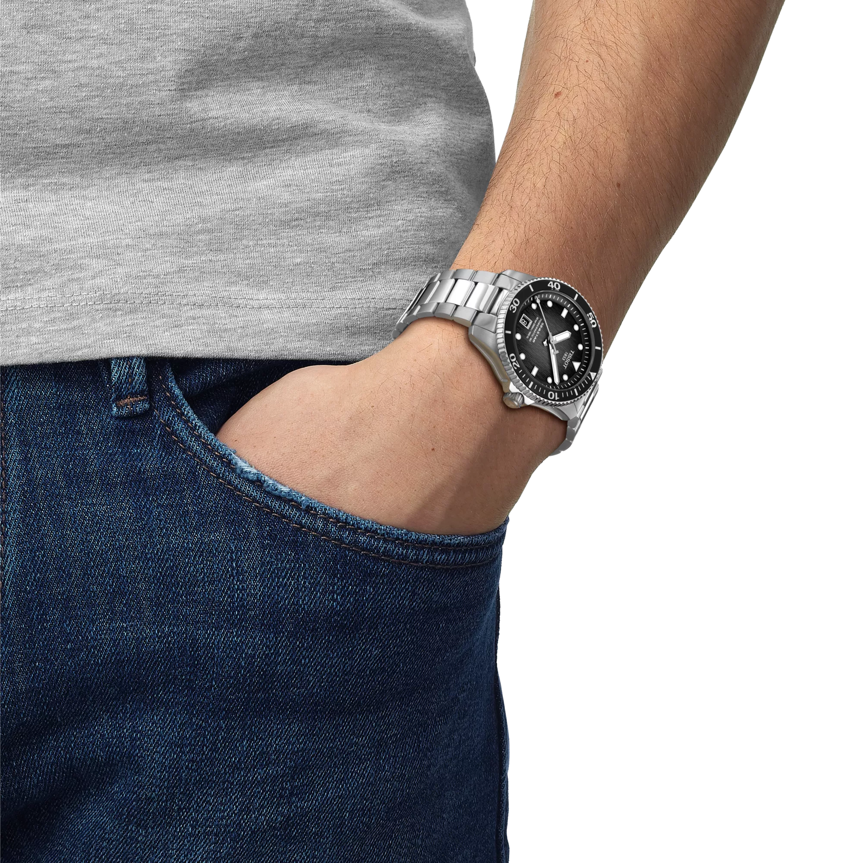 Tissot Seastar 1000 40mm Steel Grey Automatic Mens Watch