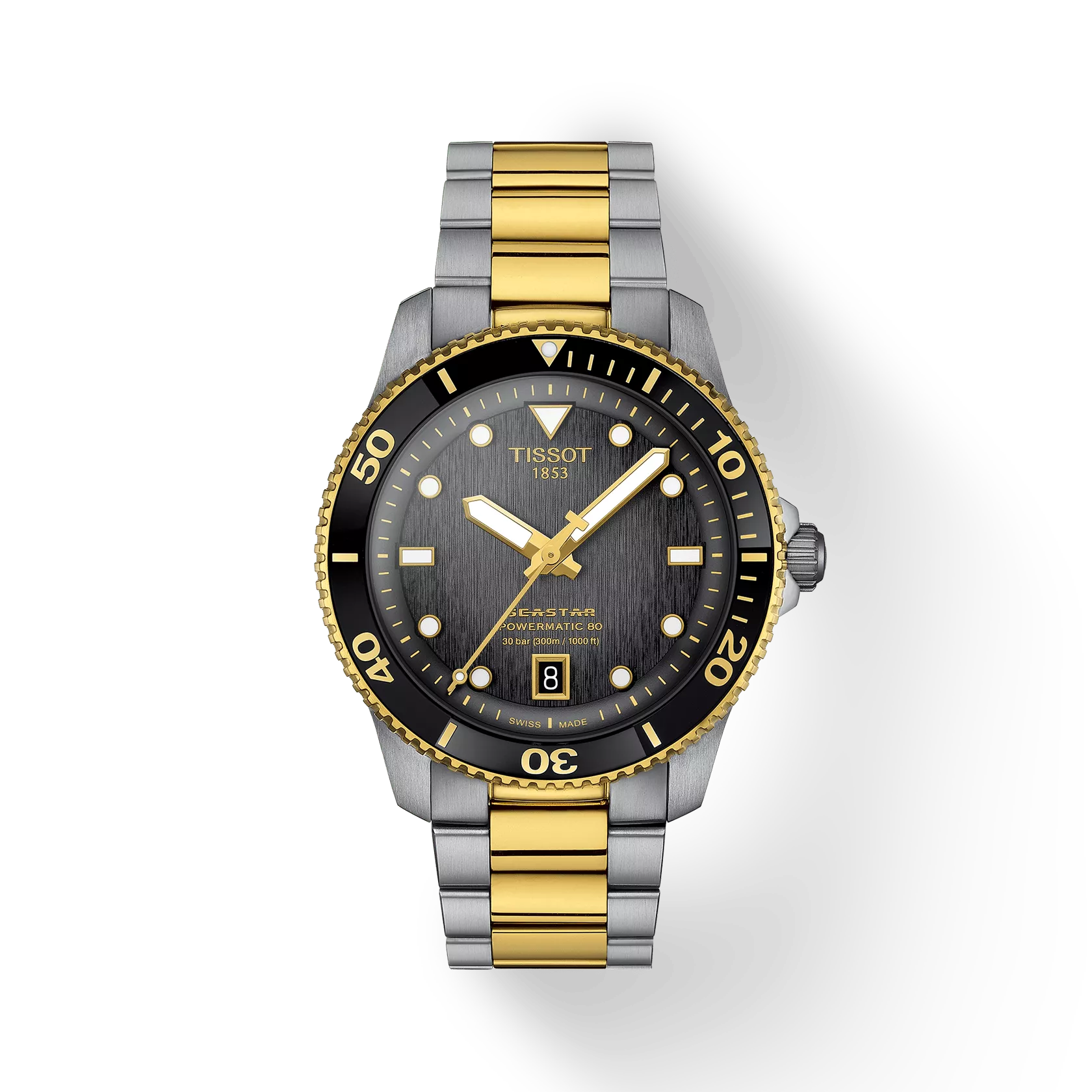 Tissot Seastar 1000 40mm Two-Tone Grey Automatic Mens Watch