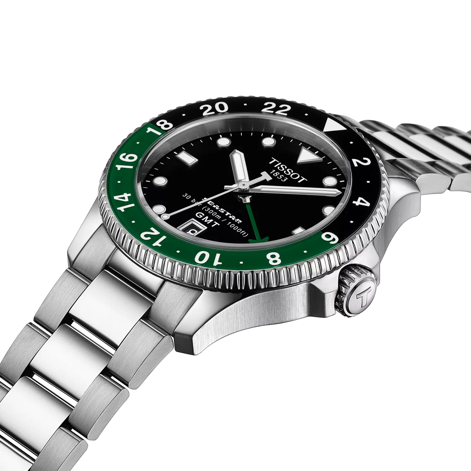 Tissot Seastar 1000 40mm Steel Black Quartz Mens Watch