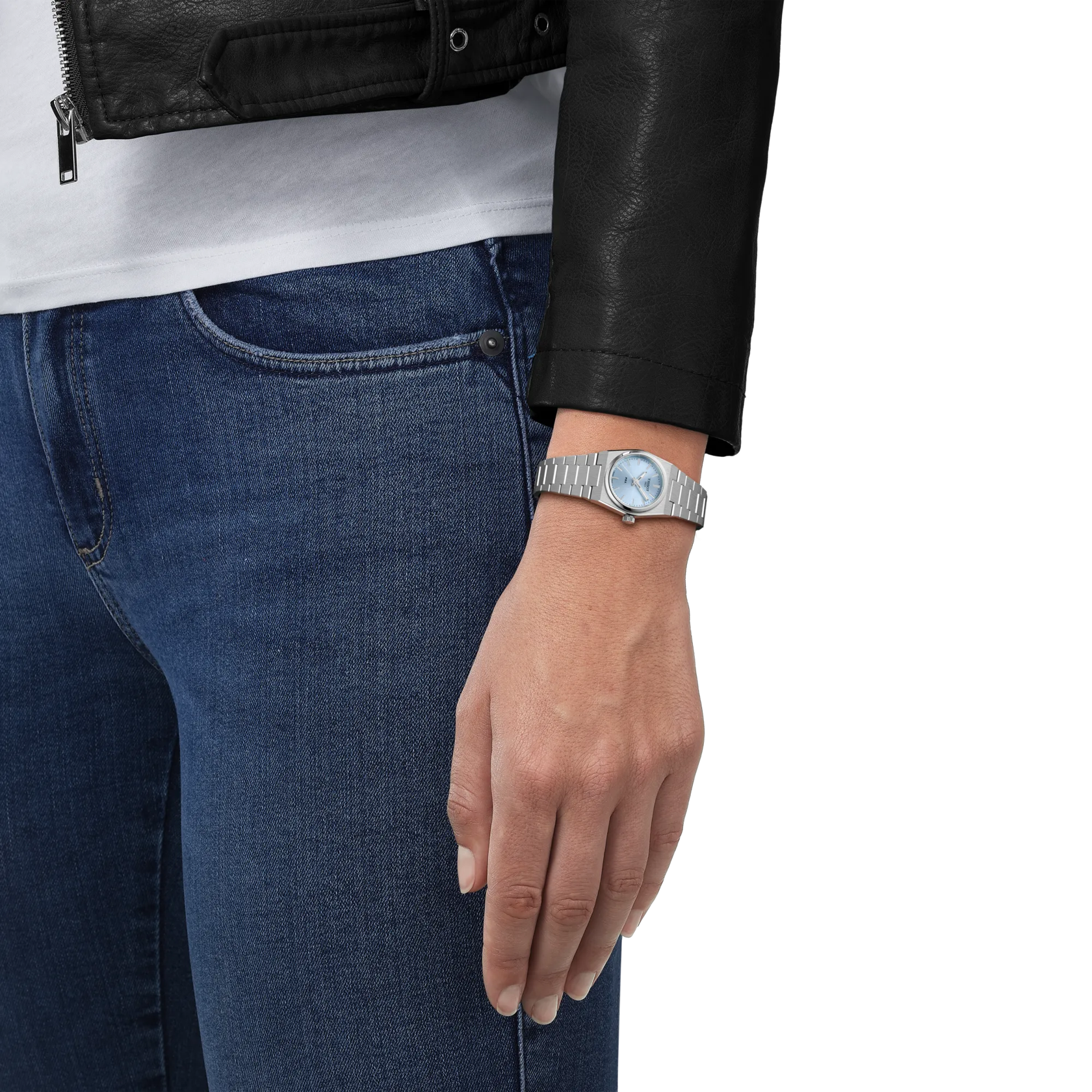 Tissot PRX 25mm Ice Blue Dial Steel Watch
