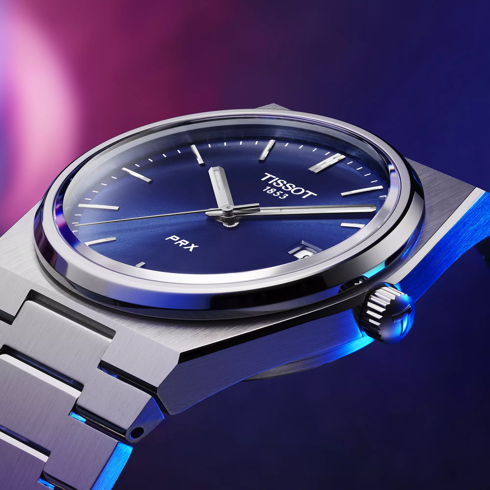 Tissot PRX 40mm Steel Blue Quartz Mens Watch