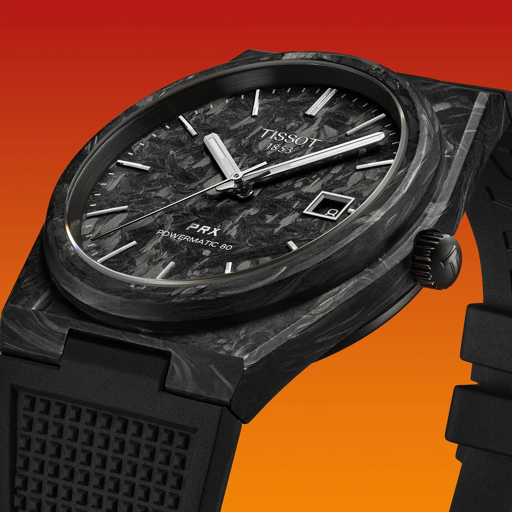 Tissot PRX 40.5mm Carbon Black Automatic Mens Watch