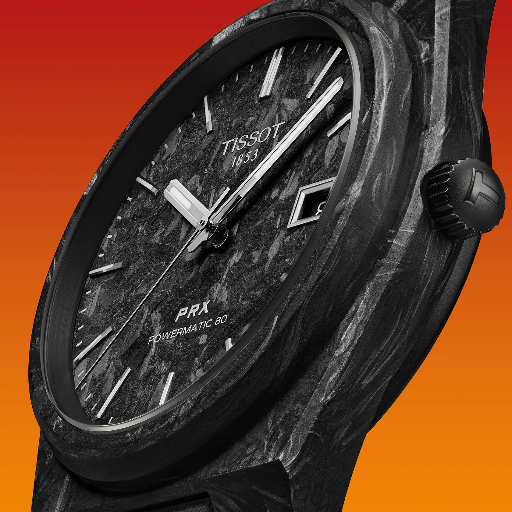 Tissot PRX 40.5mm Carbon Black Automatic Mens Watch