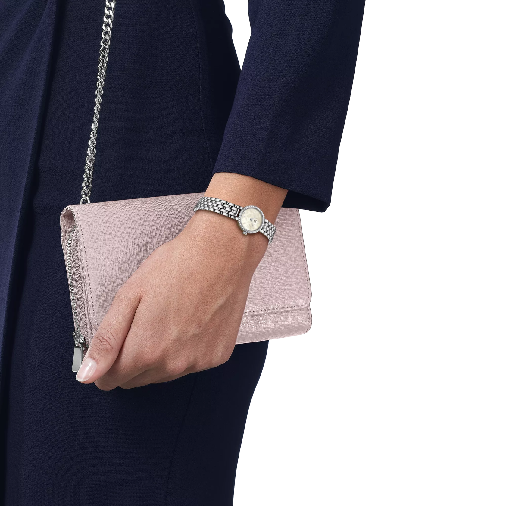 Tissot Lovely Round Diamond & Mother-of-Pearl Watch