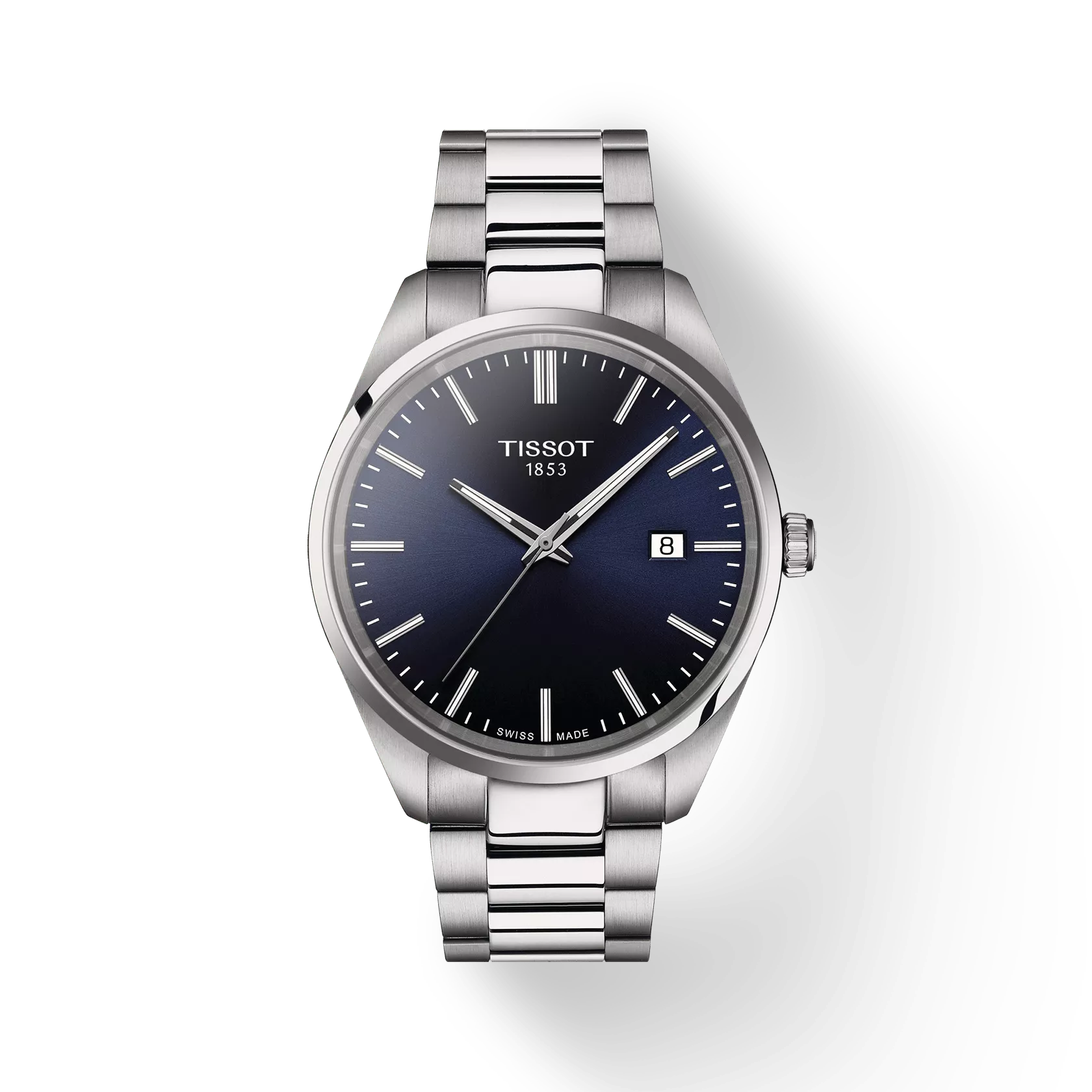 Tissot PR 100 40mm Steel Blue Quartz Mens Watch