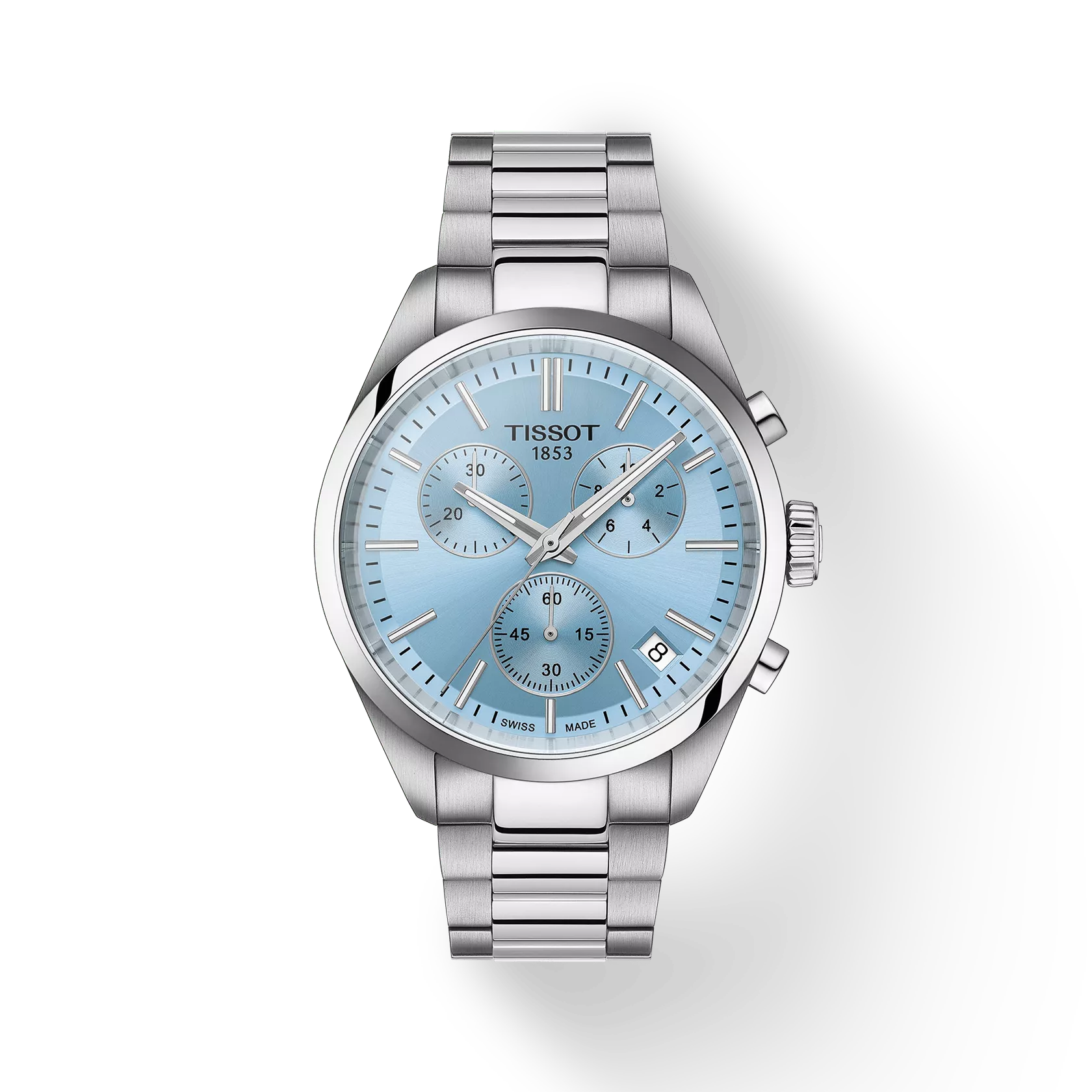 Tissot PR 100 40mm Ice Blue Chronograph