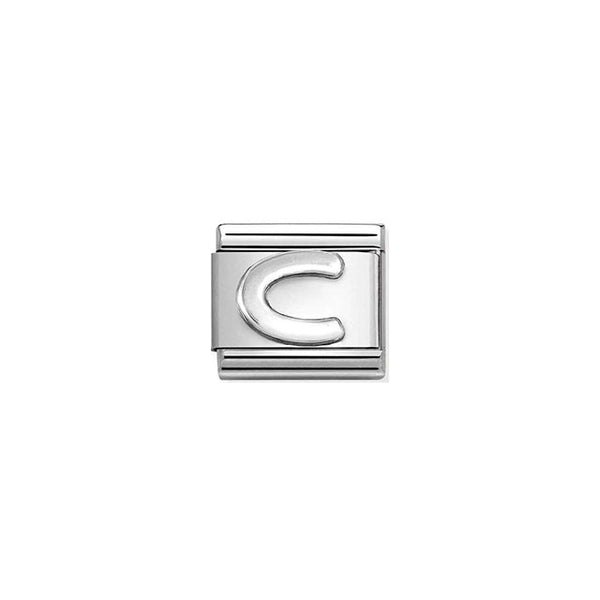Composable Classic Letters In Steel and Silver - C