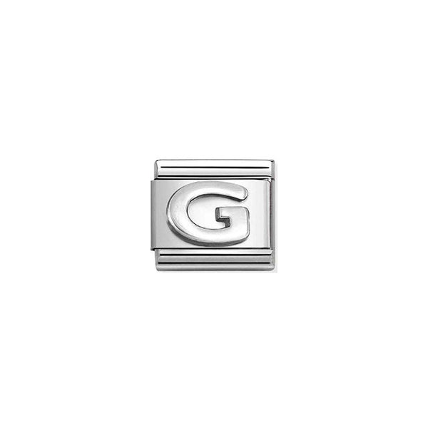 Composable Classic Letters In Steel and Silver - G