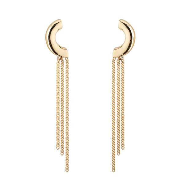 NJO Designs 9ct Yellow Gold Tassle Drop Earrings