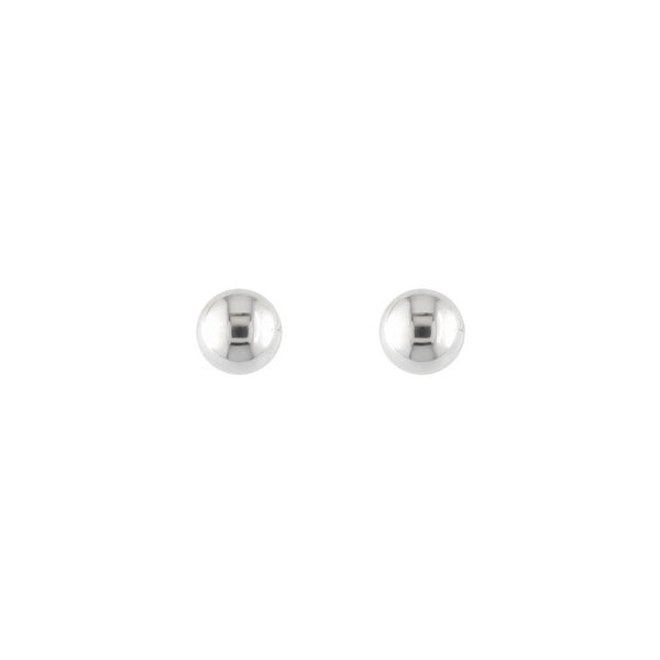 NJO Designs 9ct White Gold 3mm Ball Stud Earrings