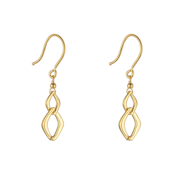 NJO Designs 9ct Yellow Gold Drop Earrings