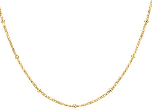 Ania Haie Silver and Yellow Gold Plated Orb Chain Necklace 40-47.5cm