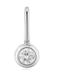 Ania Haie Sterling Silver Bezel Set Charm with Cubic Zirconia