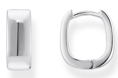 Thomas Sabo Sterling Silver Small Square Hoop Earrings