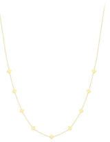9ct Yellow Gold Square Element Trace Chain Necklace