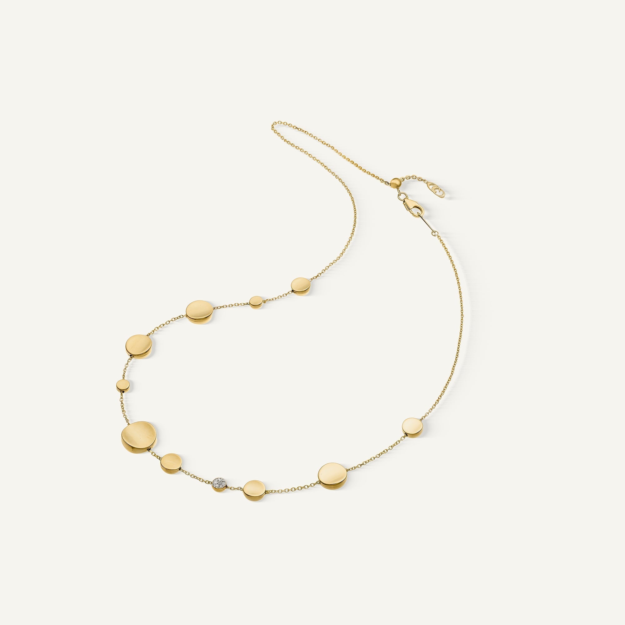 Chimento Armillas Glow 18ct Yellow Gold Necklace 0.05ct