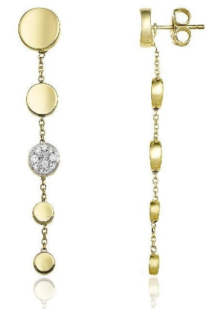 Chimento Armillas Glow 18ct Yellow Gold Earrings 0.24ct