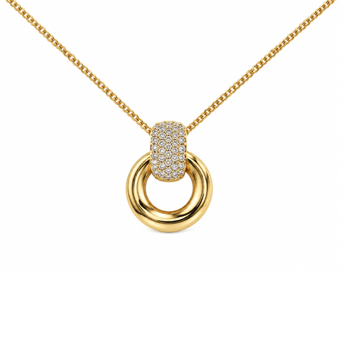 9Y Open Twist Cir Dia Pndt T0.07ct