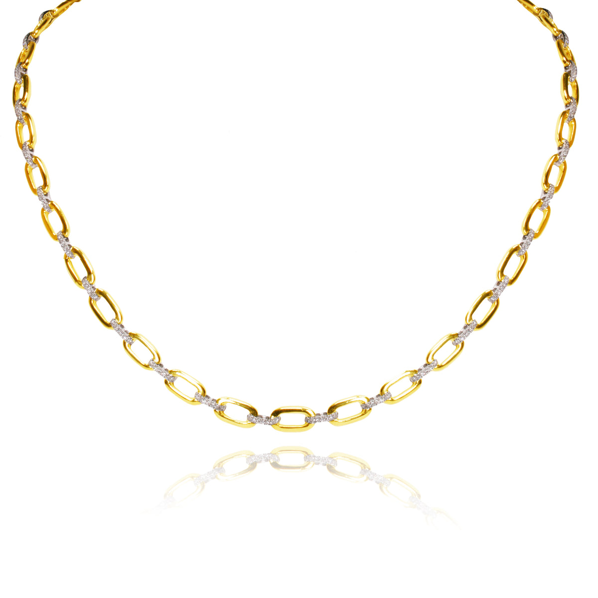9YW Open Flat Link Dia.Nlce T0.73ct