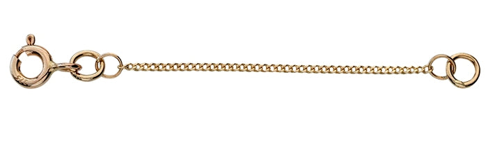 9ct Yellow Gold Filed Curb Link Chain Extender