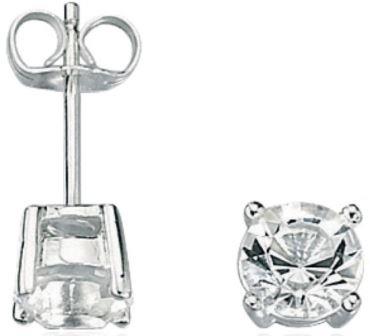Fred Bennett Cubic Zirconia Stainless Steel Earrings